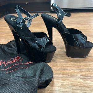 SOLD Pleaser Patent Leather Heels 7